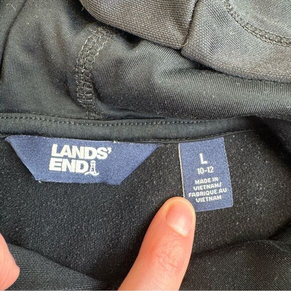 Lands End Youth Kids Boys NASA Hoodie Black Blue White Red L LG Large 10-12 Cozy - Picture 5 of 13